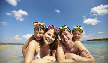 Familie am Strand